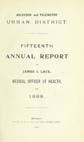 view [Report 1898] / Medical Officer of Health, Arlecdon & Frizington U.D.C.