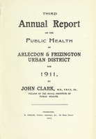 view [Report 1911] / Medical Officer of Health, Arlecdon & Frizington U.D.C.
