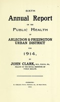 view [Report 1914] / Medical Officer of Health, Arlecdon & Frizington U.D.C.