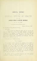 view [Report 1898] / Medical Officer of Health, Arnold U.D.C.