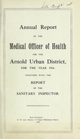 view [Report 1914] / Medical Officer of Health, Arnold U.D.C.