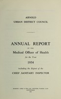 view [Report 1954] / Medical Officer of Health, Arnold U.D.C.