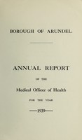 view [Report 1939] / Medical Officer of Health, Arundel Borough.