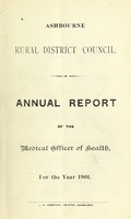 view [Report 1901] / Medical Officer of Health, Ashbourne R.D.C.