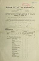 view [Report 1937] / Medical Officer of Health, Ashburton U.D.C.