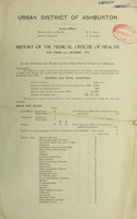 view [Report 1939] / Medical Officer of Health, Ashburton U.D.C.