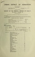 view [Report 1946] / Medical Officer of Health, Ashburton U.D.C.