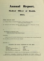 view [Report 1944] / Medical Officer of Health, Ashby-de-la-Zouch Local Board U.D.C.