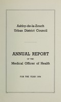 view [Report 1954] / Medical Officer of Health, Ashby-de-la-Zouch Local Board U.D.C.