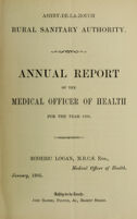 view [Report 1894] / Medical Officer of Health, Ashby-de-la-Zouch R.D.C.