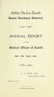 view [Report 1911] / Medical Officer of Health, Ashby-de-la-Zouch R.D.C.