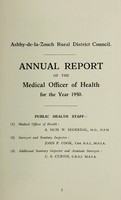 view [Report 1950] / Medical Officer of Health, Ashby-de-la-Zouch R.D.C.