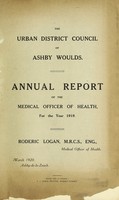 view [Report 1919] / Medical Officer of Health, Ashby Woulds U.D.C.