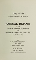 view [Report 1953] / Medical Officer of Health, Ashby Woulds U.D.C.