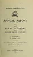 view [Report 1945] / Medical Officer of Health, Ashford U.D.C.