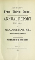 view [Report 1897] / Medical Officer of Health, Ashington U.D.C.