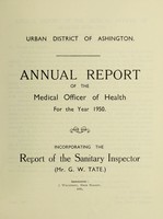 view [Report 1950] / Medical Officer of Health, Ashington U.D.C.