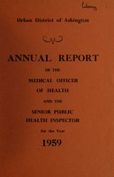 view [Report 1959] / Medical Officer of Health, Ashington U.D.C.