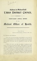 view [Report 1912] / Medical Officer of Health, Ashton-in-Makerfield U.D.C.