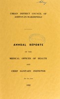 view [Report 1952] / Medical Officer of Health, Ashton-in-Makerfield U.D.C.