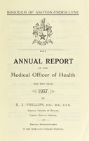 view [Report 1937] / Medical Officer of Health, Ashton-under-Lyne Borough.