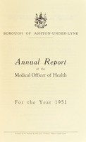 view [Report 1951] / Medical Officer of Health, Ashton-under-Lyne Borough.