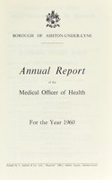 view [Report 1960] / Medical Officer of Health, Ashton-under-Lyne Borough.