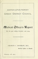 view [Report 1914] / Medical Officer of Health, Ashton-upon-Mersey U.D.C.