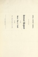 view [Report 1904] / Medical Officer of Health, Aspull U.D.C.