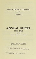 view [Report 1954] / Medical Officer of Health, Aspull U.D.C.