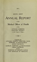 view [Report 1911] / Medical Officer of Health, Atcham Combined Sanitary District.