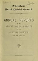 view [Report 1910] / Medical Officer of Health, Atherstone R.D.C.