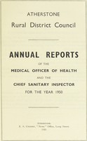 view [Report 1950] / Medical Officer of Health, Atherstone R.D.C.