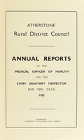 view [Report 1952] / Medical Officer of Health, Atherstone R.D.C.