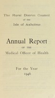 view [Report 1946] / Medical Officer of Health, Isle of Axholme R.D.C.