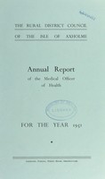 view [Report 1951] / Medical Officer of Health, Isle of Axholme R.D.C.