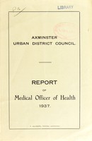 view [Report 1937] / Medical Officer of Health, Axminster R.D.C.