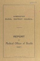 view [Report 1937] / Medical Officer of Health, Axminster U.D.C.