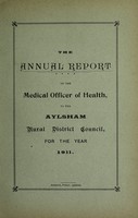 view [Report 1911] / Medical Officer of Health, Aylsham R.D.C.