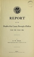 view [Report 1926] / Medical Officer of Health, Belfast County Borough.