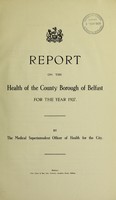 view [Report 1927] / Medical Officer of Health, Belfast County Borough.