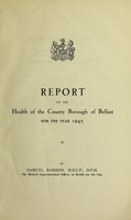 view [Report 1945] / Medical Officer of Health, Belfast County Borough.