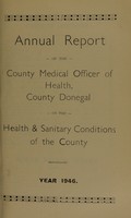 view [Report 1946] / County Medical Officer of Health, County Donegal.