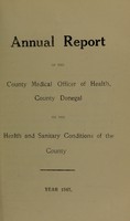 view [Report 1947] / County Medical Officer of Health, County Donegal.