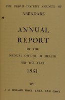 view [Report 1951] / Medical Officer of Health, Aberdare U.D.C.