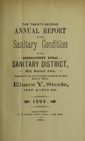 view [Report 1894] / Medical Officer of Health, Abergavenny R.D.C.