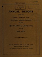 view [Report 1951] / Medical Officer of Health, Abergavenny R.D.C.