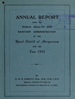 view [Report 1952] / Medical Officer of Health, Abergavenny R.D.C.