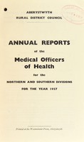 view [Report 1937] / Medical Officer of Health, Aberystwyth R.D.C.