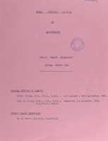 view [Report 1961] / Medical Officer of Health, Aberystwyth R.D.C.